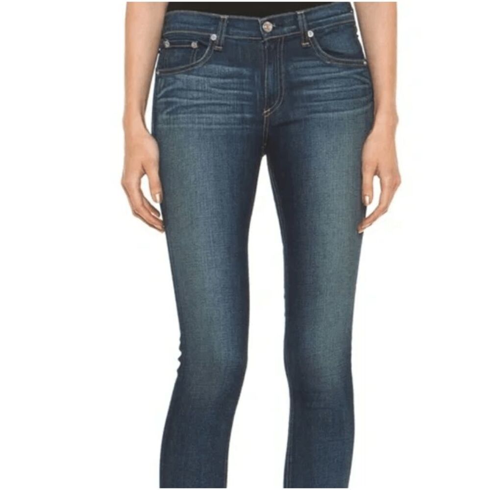Rag & Bone Skinny Jeans Preston Wash Whiskered‎ Size 27